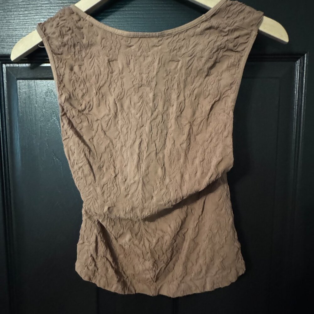 NWOT Free People V Neck Lace Cami Beige Medium Large - Picture 3 of 3